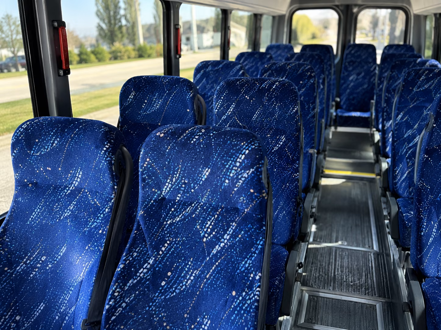 newport news 18 passenger minibus inside