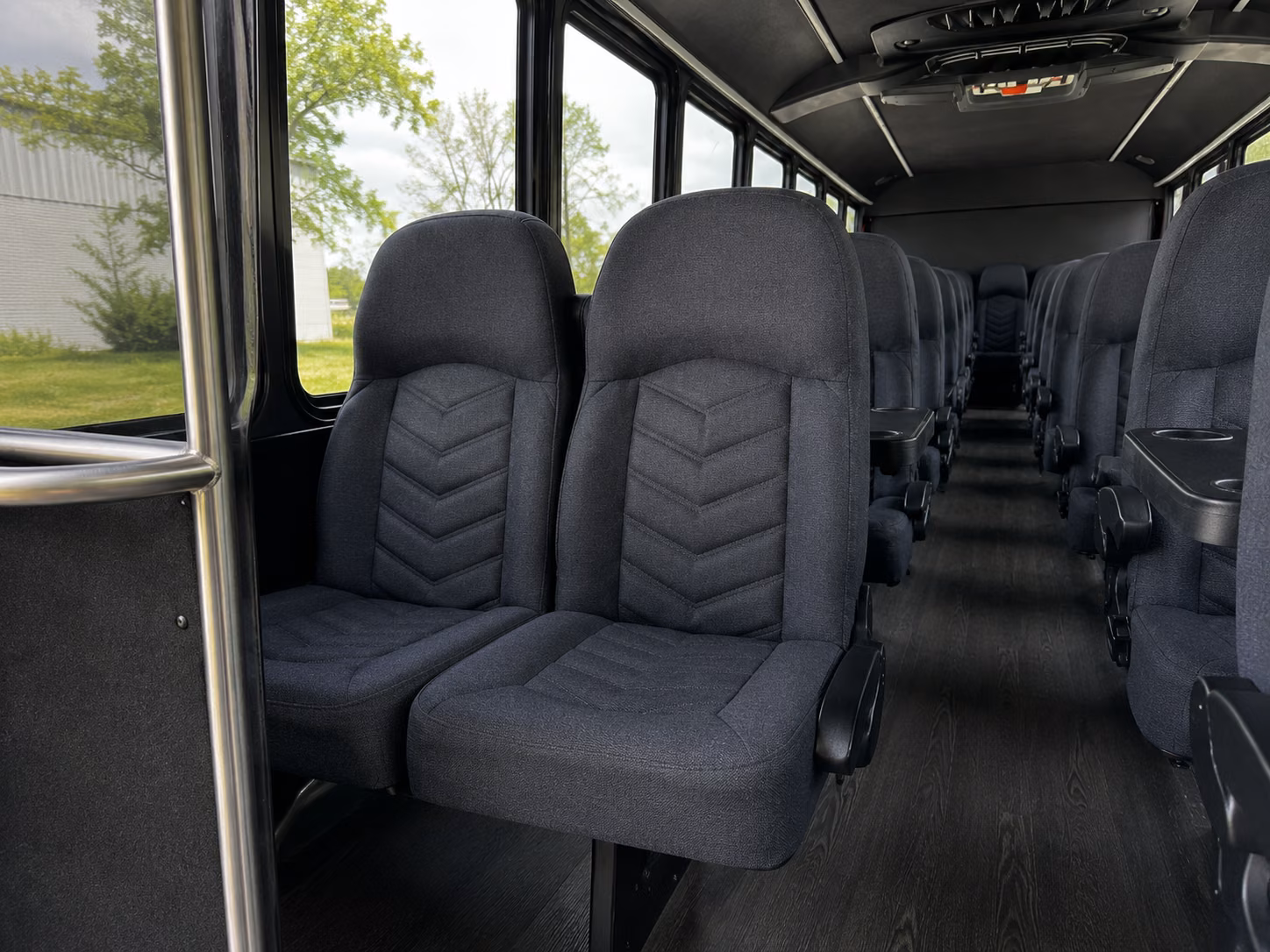 newport news 20 passenger minibus interior