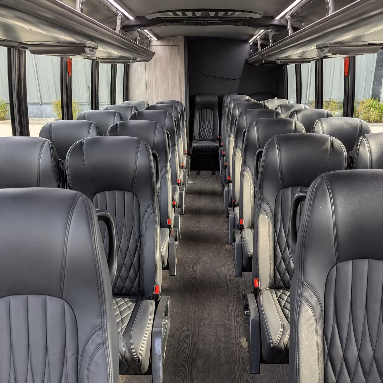 newport news 25 passenger minibus inside