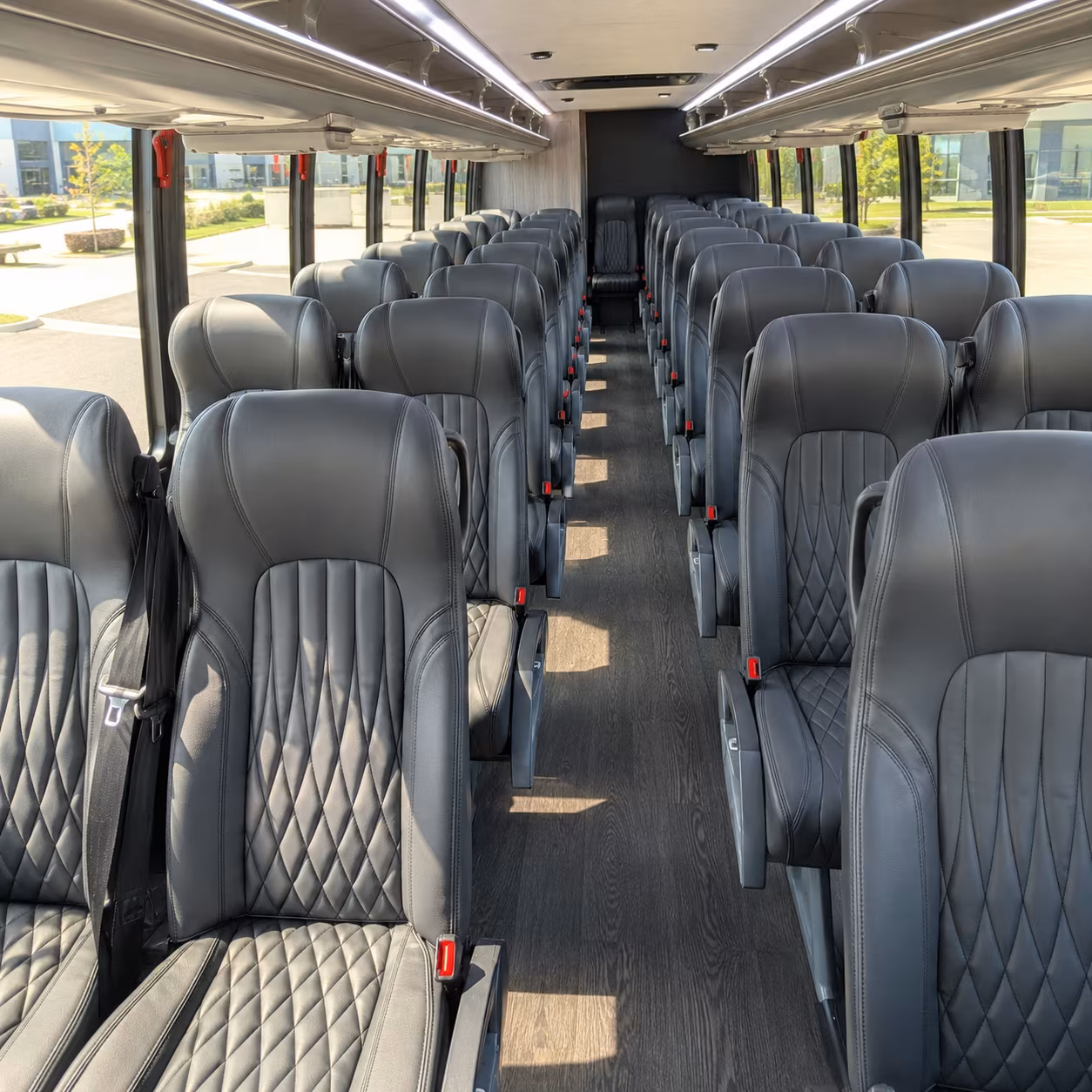 newport news 28 passenger minibus interior