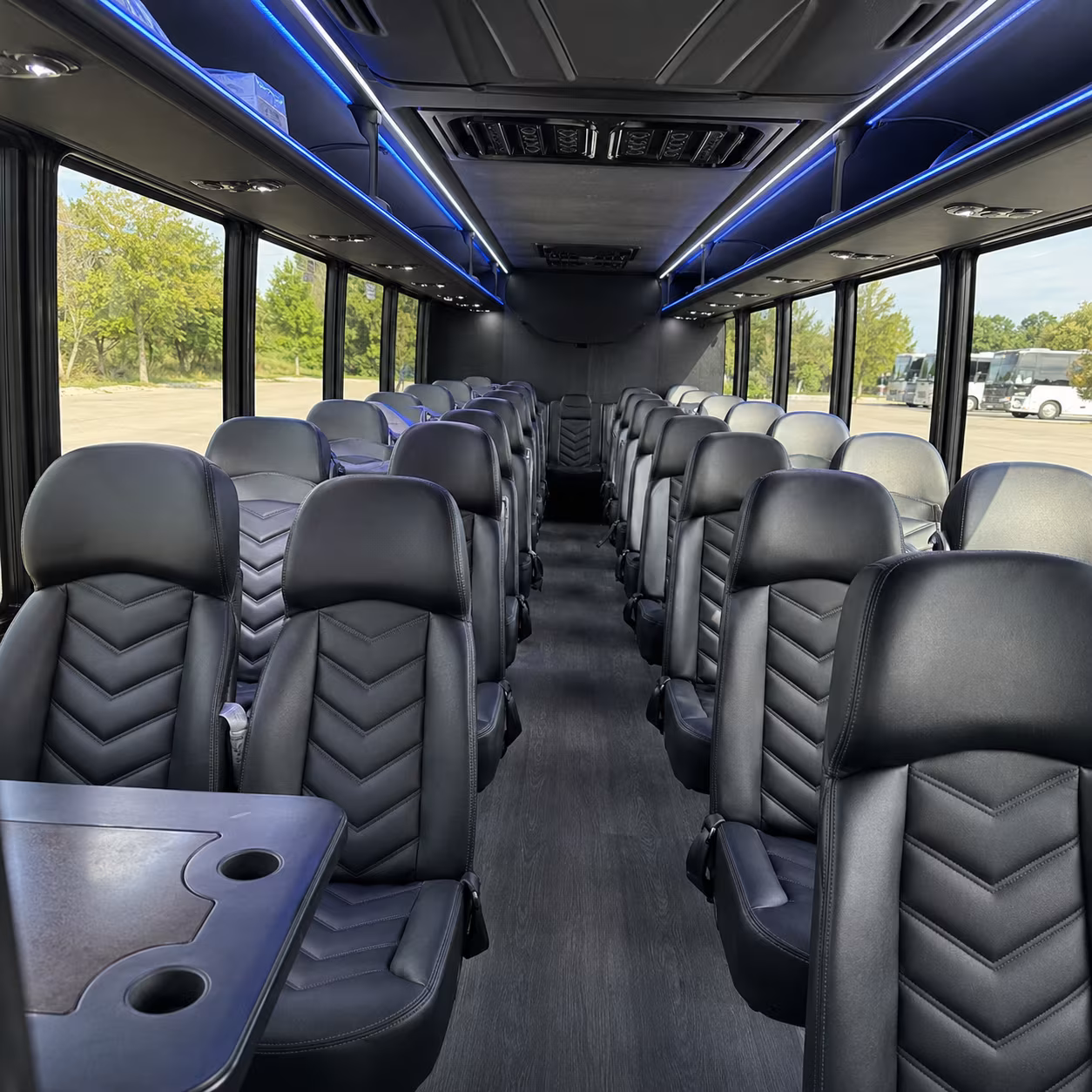 newport news 30 passenger minibus inside