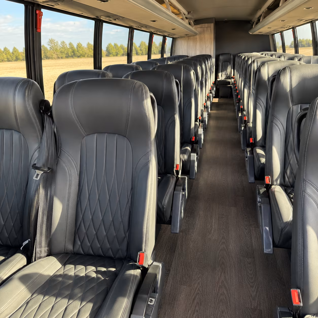 newport news 35 passenger minibus inside