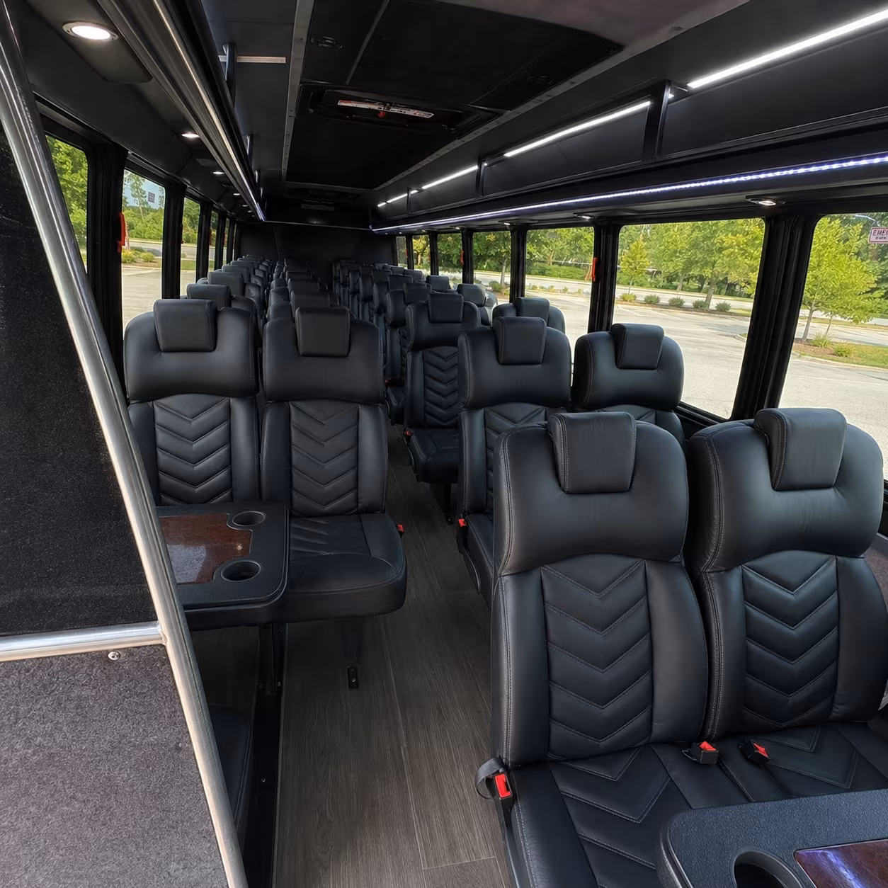 newport news 35 passenger minibus interior