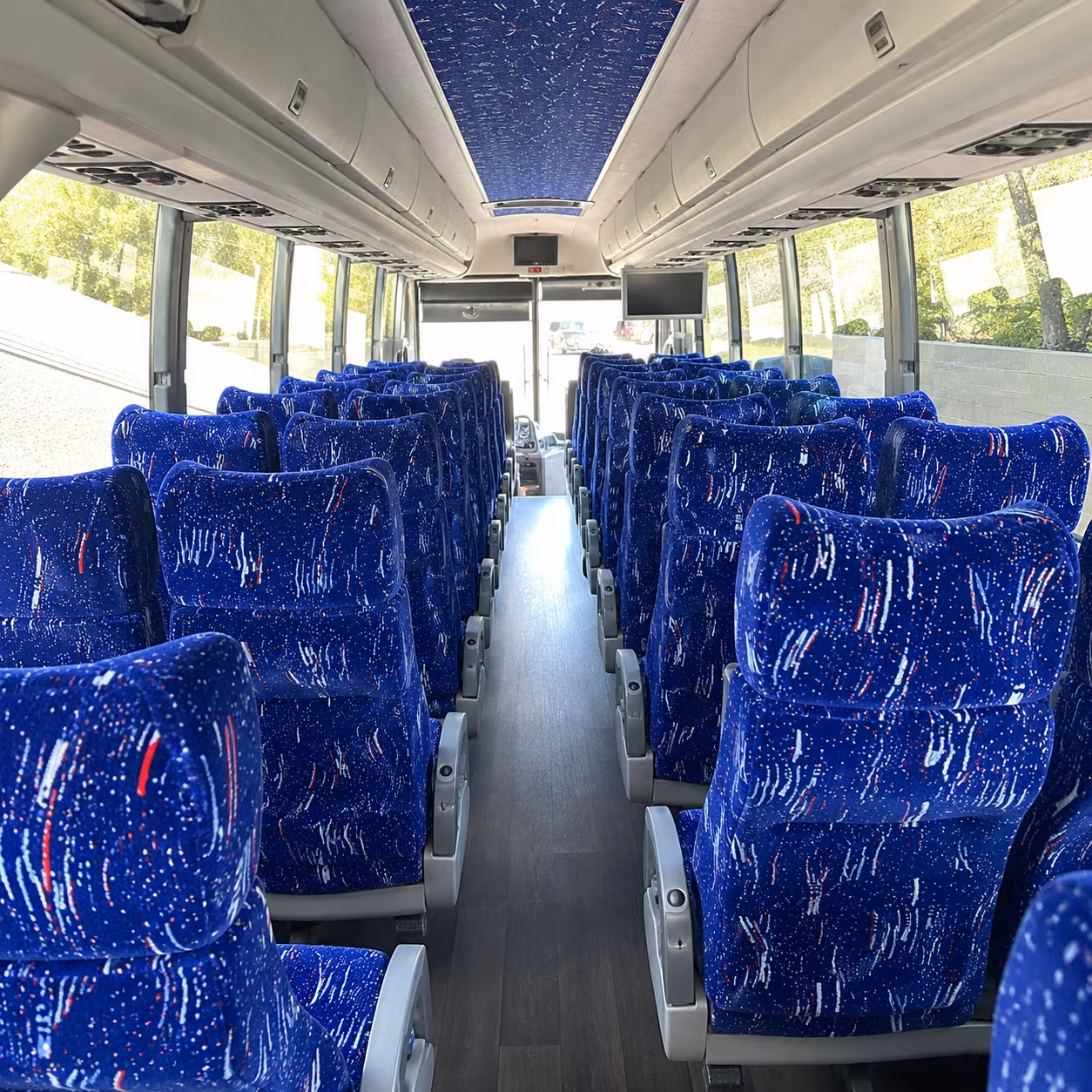 newport news charter bus inside