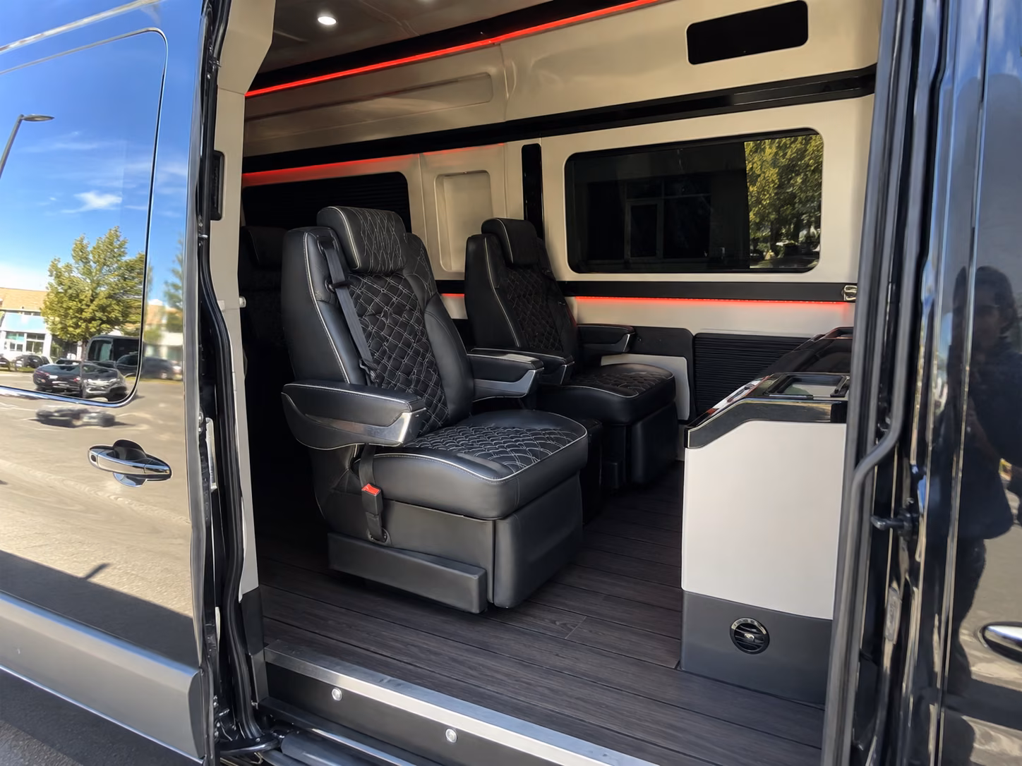 newport news corporate transportation onboard seating