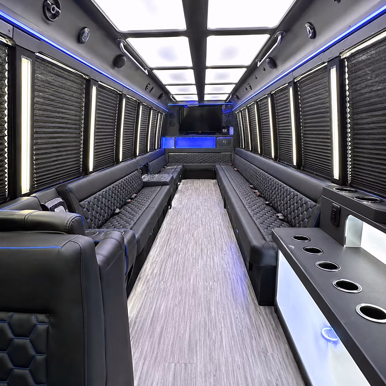 newport news party bus inside