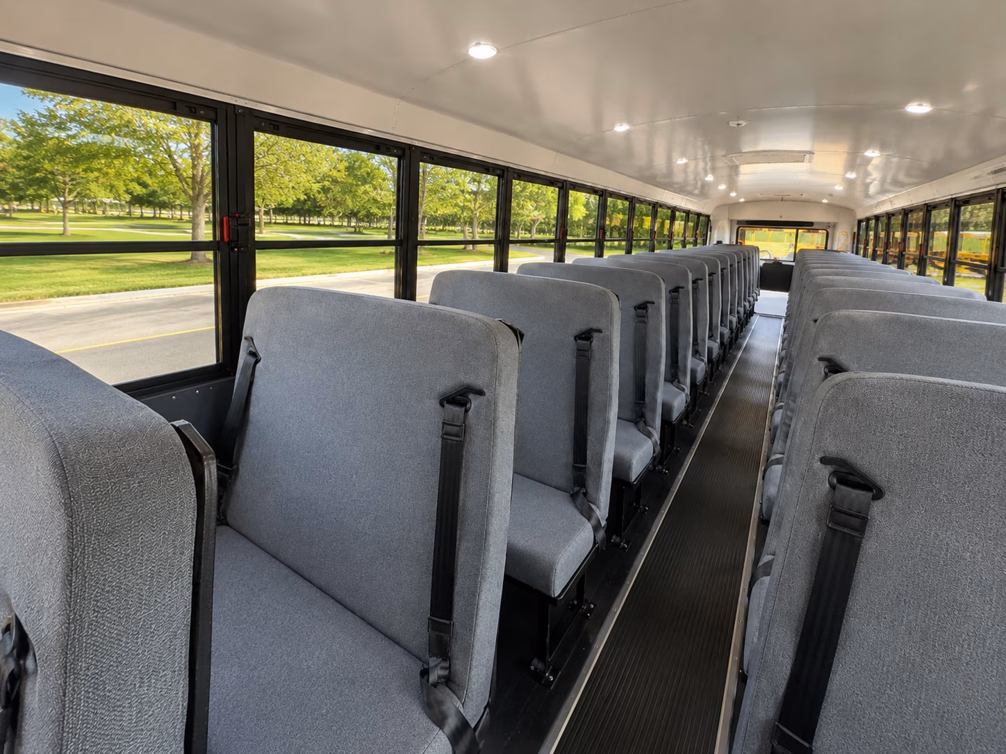 newport news school bus interior